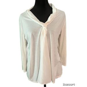 Charming Charlie White Blouse. Size Large